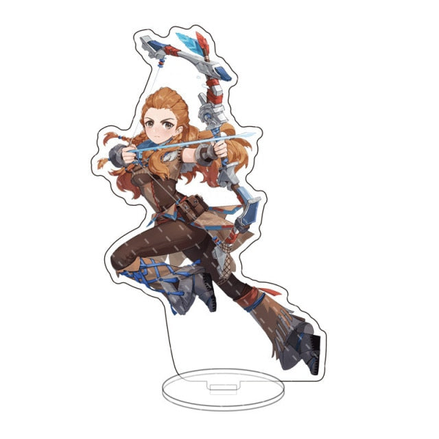 Anime Figure Genshin Impact Xiao Venti Hutao Zhongli Acrylic Stand Model Plate Desk Decor Standing Sign Keychain for Fans Gifts