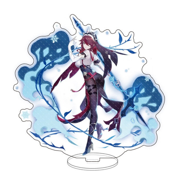 Anime Figure Genshin Impact Zhongli Diluc Venti Klee Keqing Qiqi Acrylic Stand Model Plate Desk Decor Standing Sign Fans Gifts