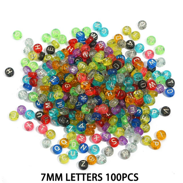 700pcs DIY Handmade Beaded Children's Toy Creative Loose Spacer Beads Crafts Making Bracelet Necklace Jewelry Kit Girl Toy Gift